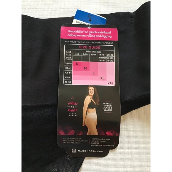 Maidenform Womens Cool Comfort Shaping Thong With No-Pinch Waistband Style DM004 - Picture 2 of 8